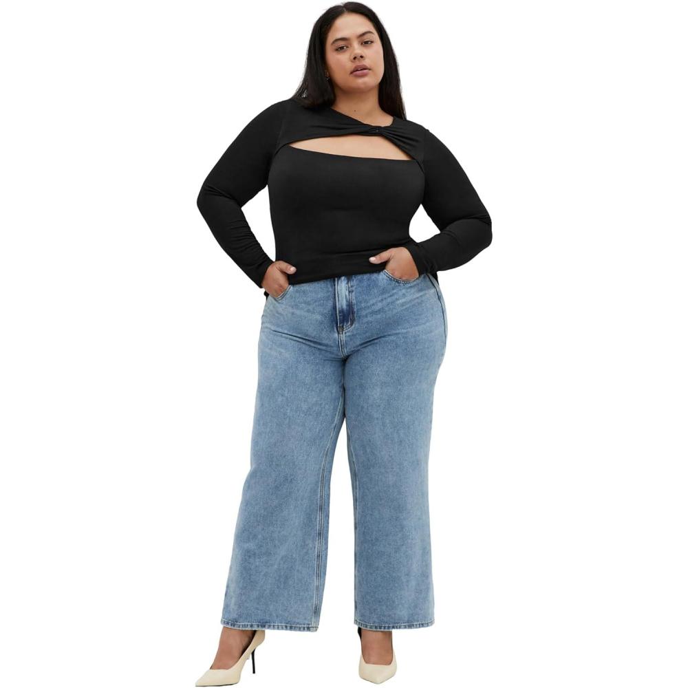 image:imageCity Chic Womens Plus Size Top  Percy Street 16Black