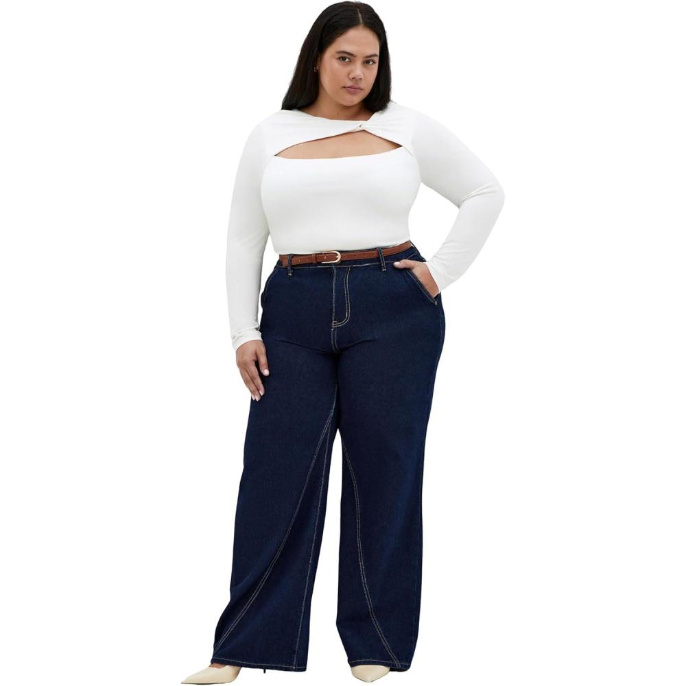 image:imageCity Chic Womens Plus Size Top  Percy Street 16Ivory