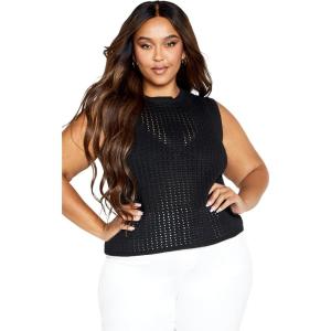 City Chic Plus Size Top, Cornelia Top(Black)