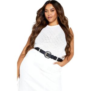 City Chic Plus Size Top, Cornelia Top(Cream)
