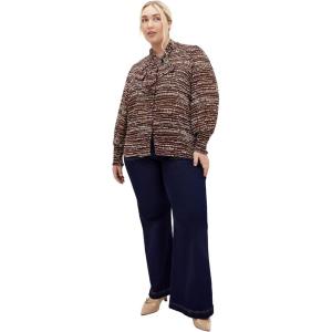 City Chic Women’s Plus Size Shirt – Elm Court(Colour Noise)
