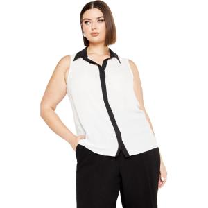 City Chic Women’s Top Eleanor(Ivory/Blk)