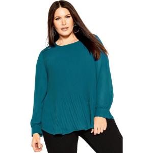 City Chic Women’s Top Lust After(Teal)