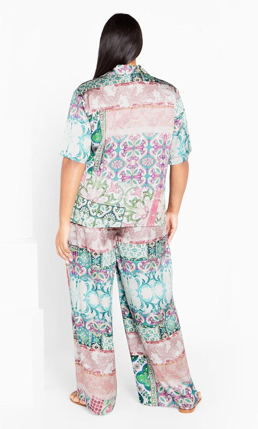 image:imageCITY CHIC Plus Size Pants Paisley Summer Pant
