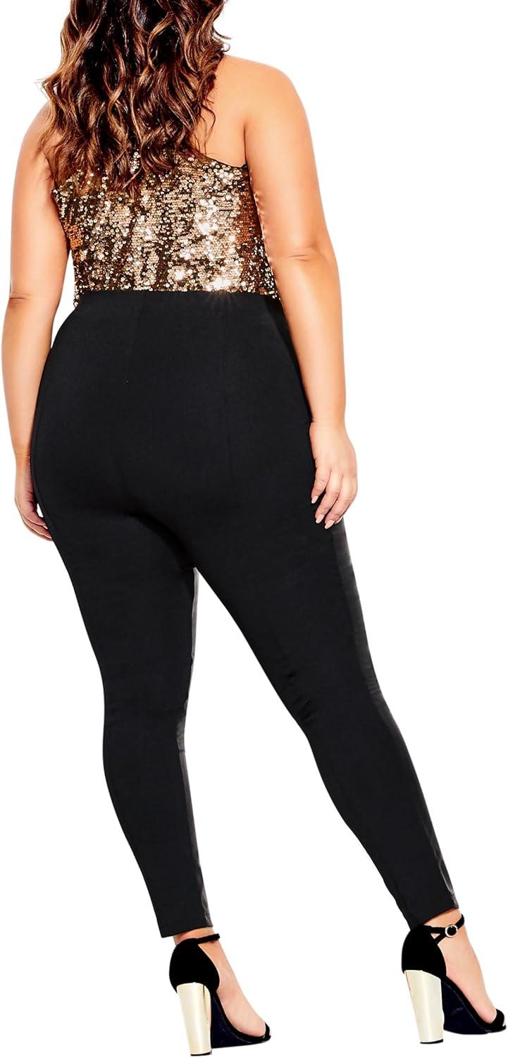 image:imageCity Chic Plus Size Pants Pleather Splice PantBlack