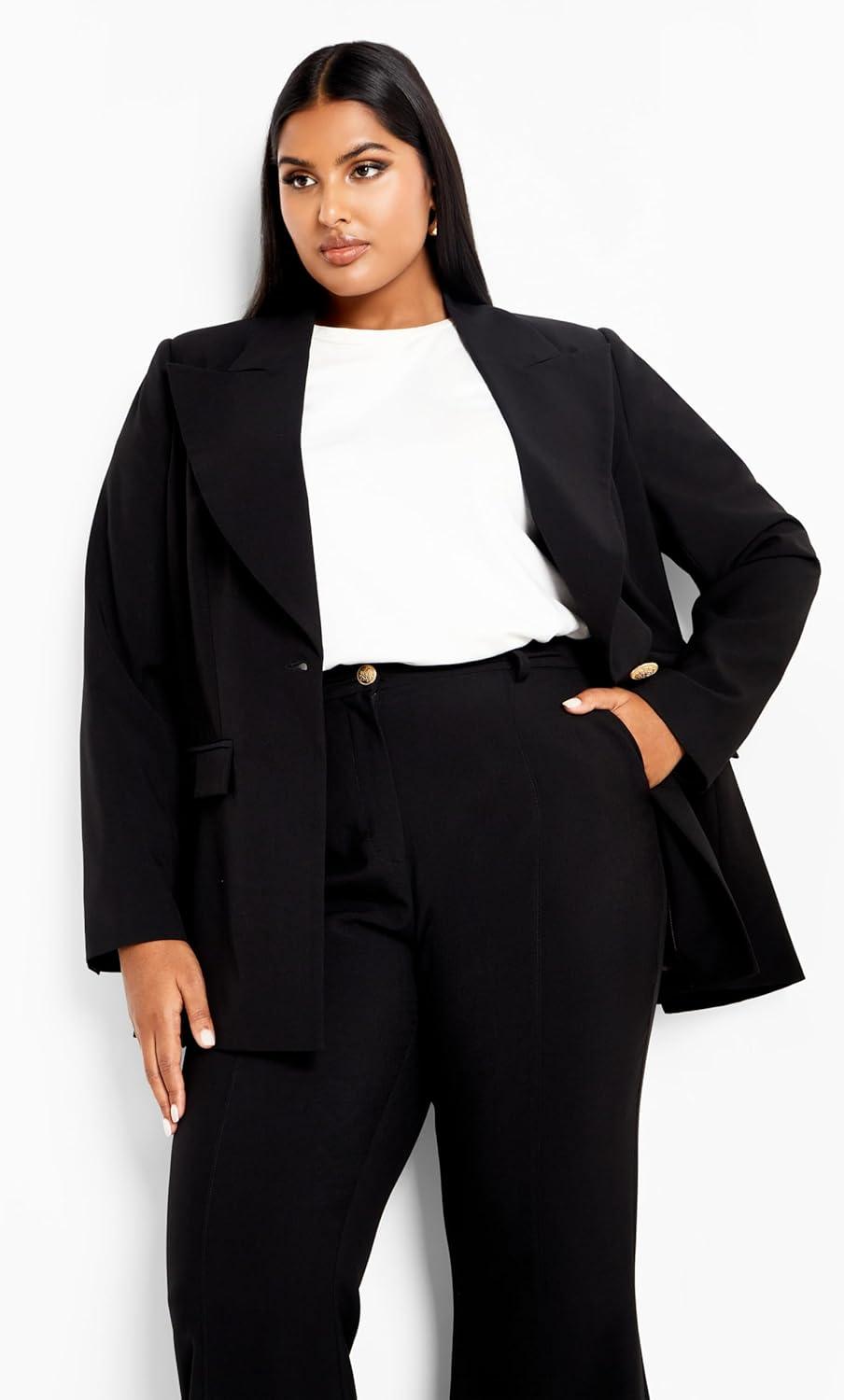 image:imageCity Chic Womens Apparel Womens CITYCHIC Plus Size Pant SloaneBlack