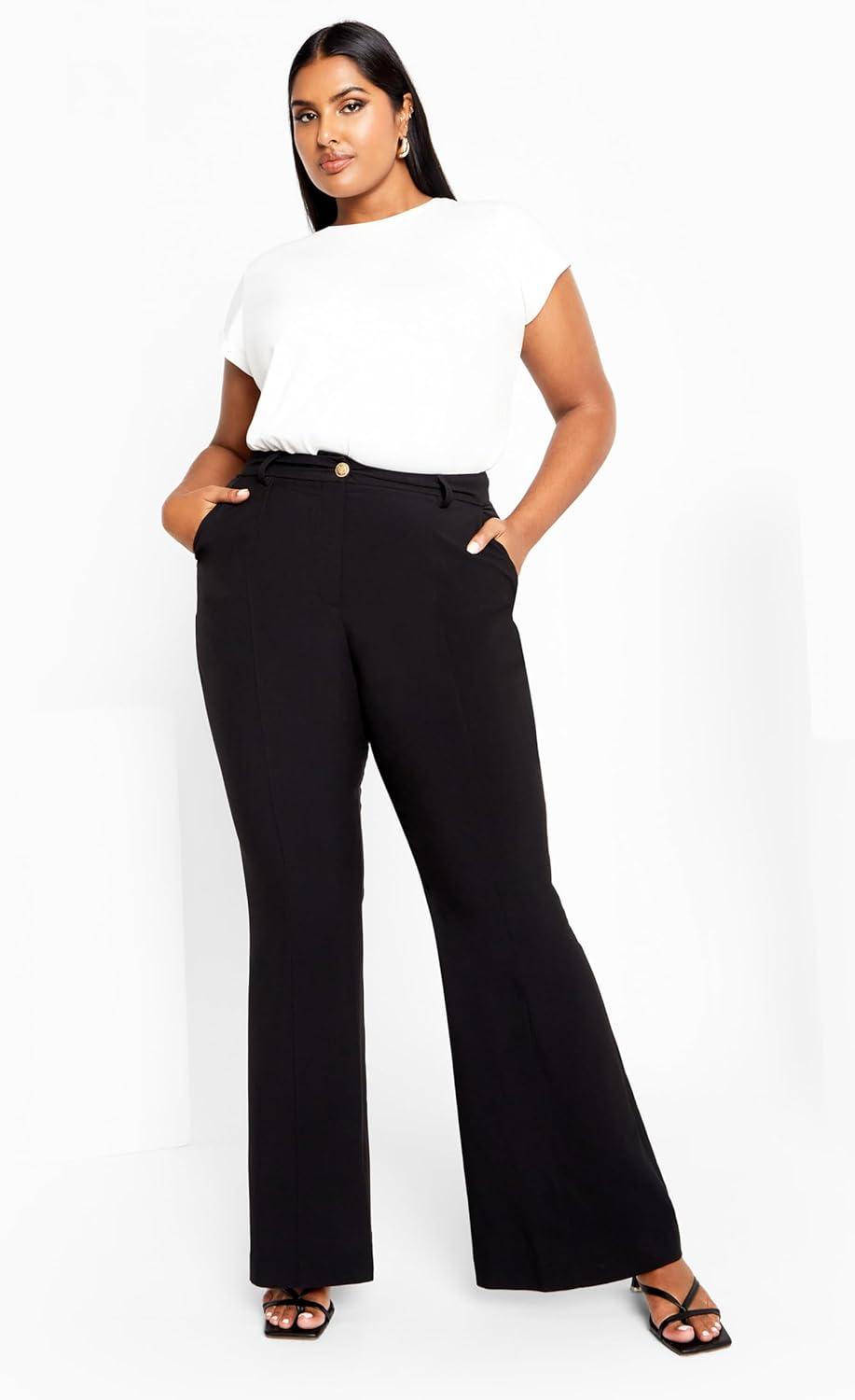 image:imageCity Chic Womens Apparel Womens CITYCHIC Plus Size Pant SloaneBlack