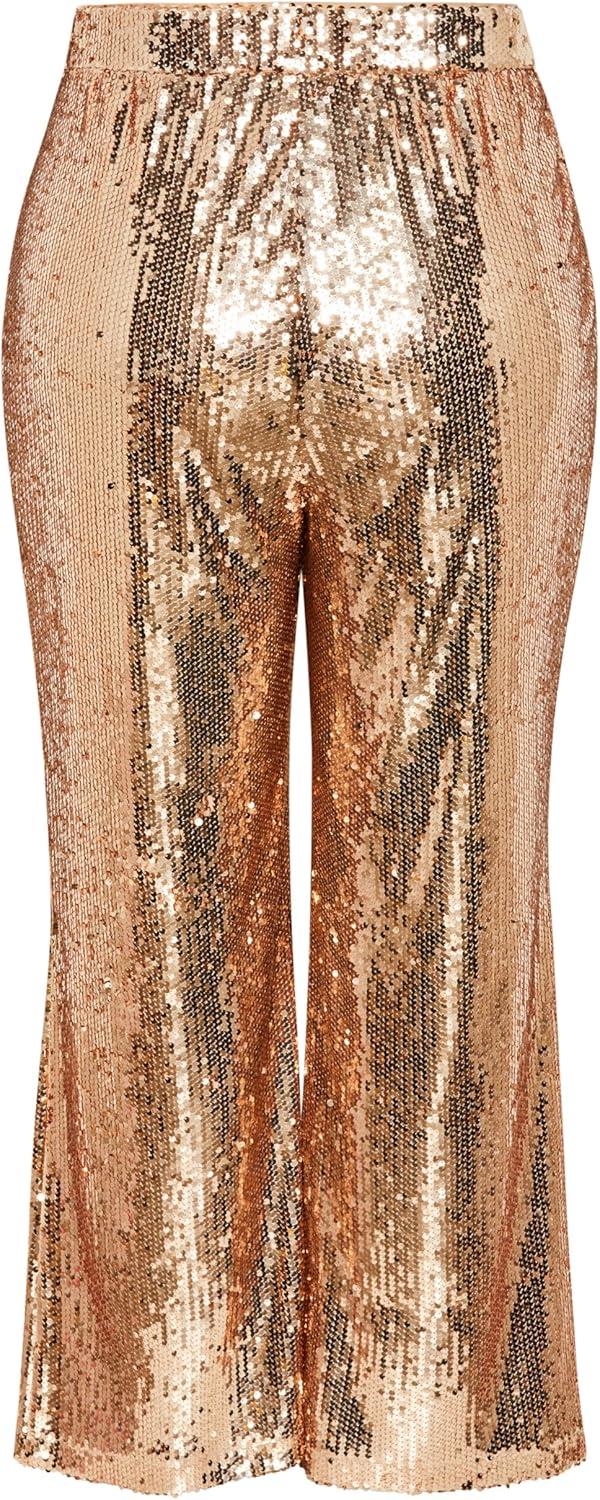 image:imageCity Chic Womens Apparel Womens City Chic Plus Size Pant Kendall Gold