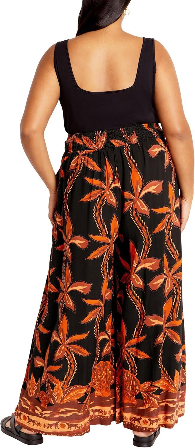 image:imageCity Chic Womens Apparel Womens Plus Size Treasure PantBlk Tahitian Brd