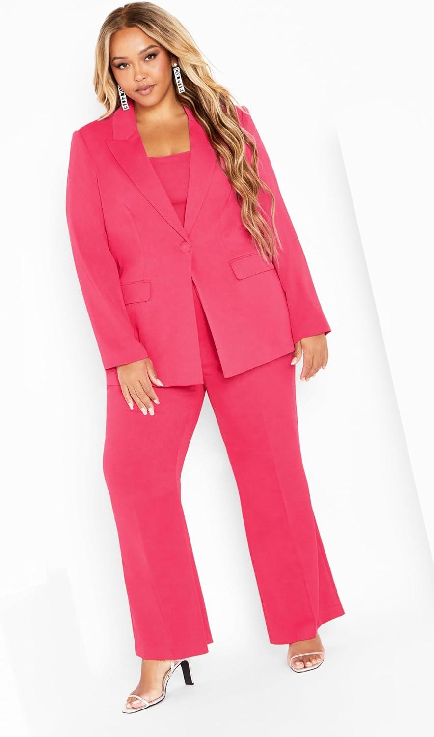 image:imageCity Chic Womens Lottie PantVibrant Pink