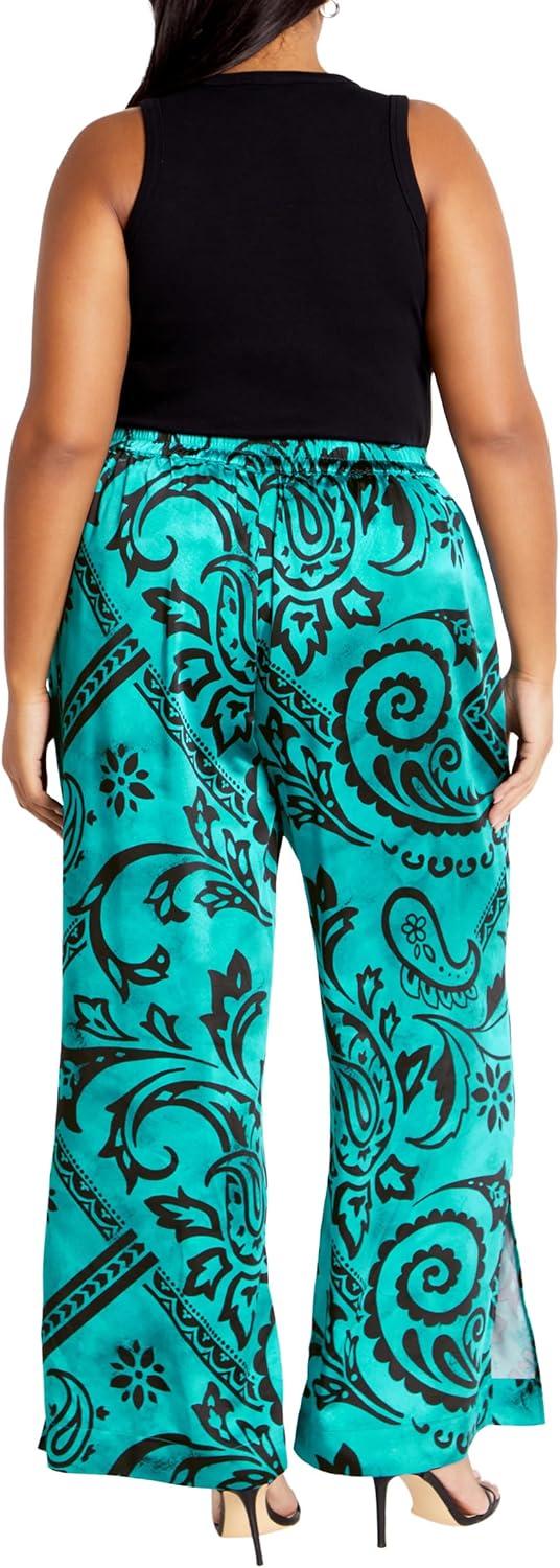 image:imageCity Chic Womens Pant Sienna PrintPeacock Paisley