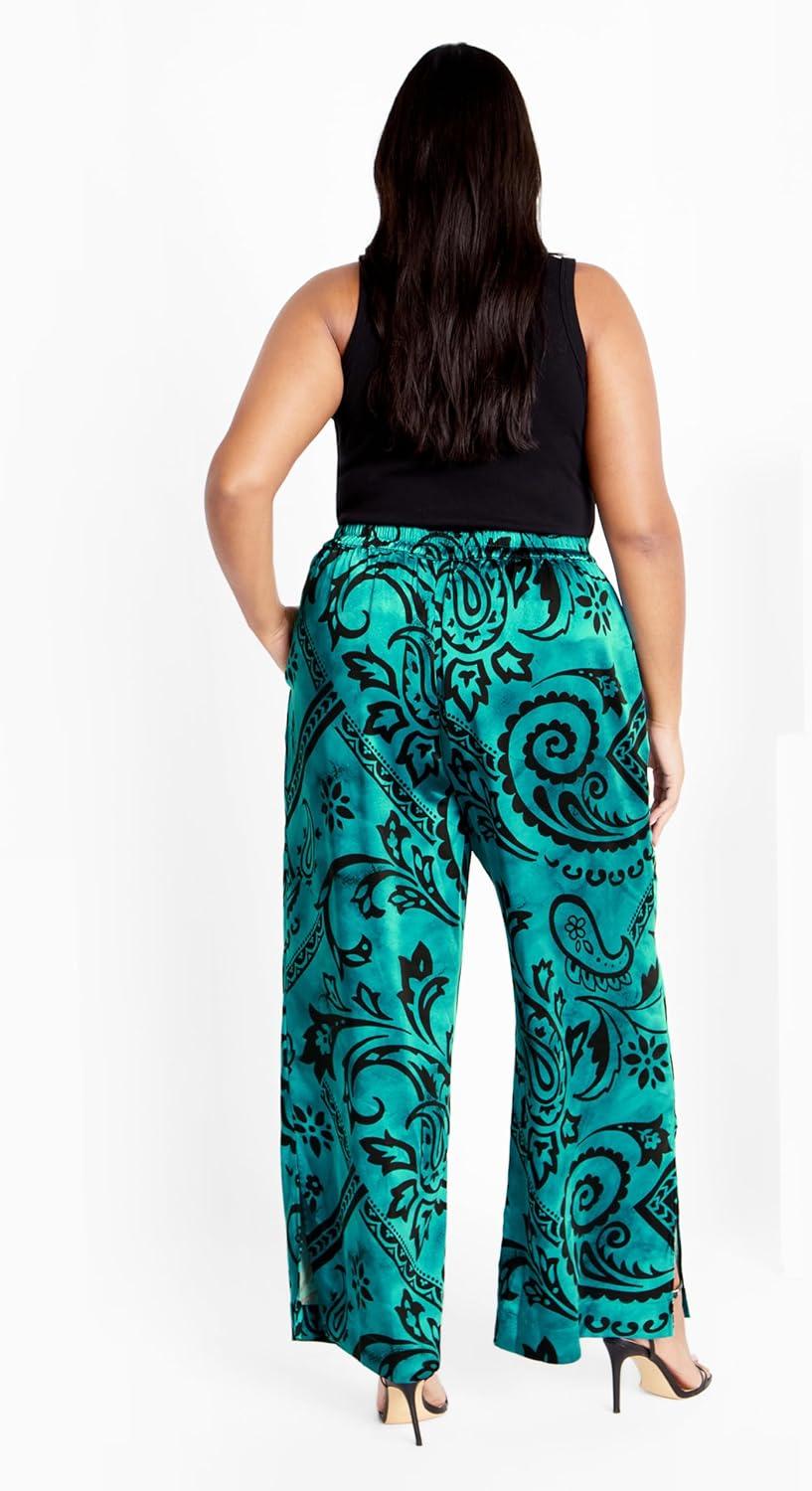image:imageCity Chic Womens Pant Sienna PrintPeacock Paisley