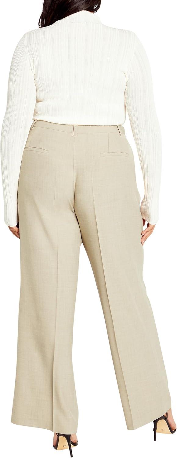 image:imageCity Chic Womens Plus Size Elia PantLatte