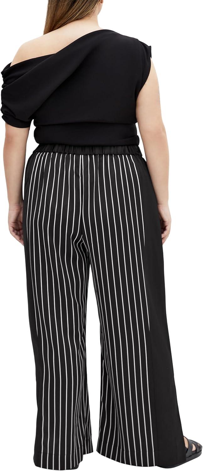 image:imageCity Chic Womens Plus Size Enya Border PantStripe Scarf
