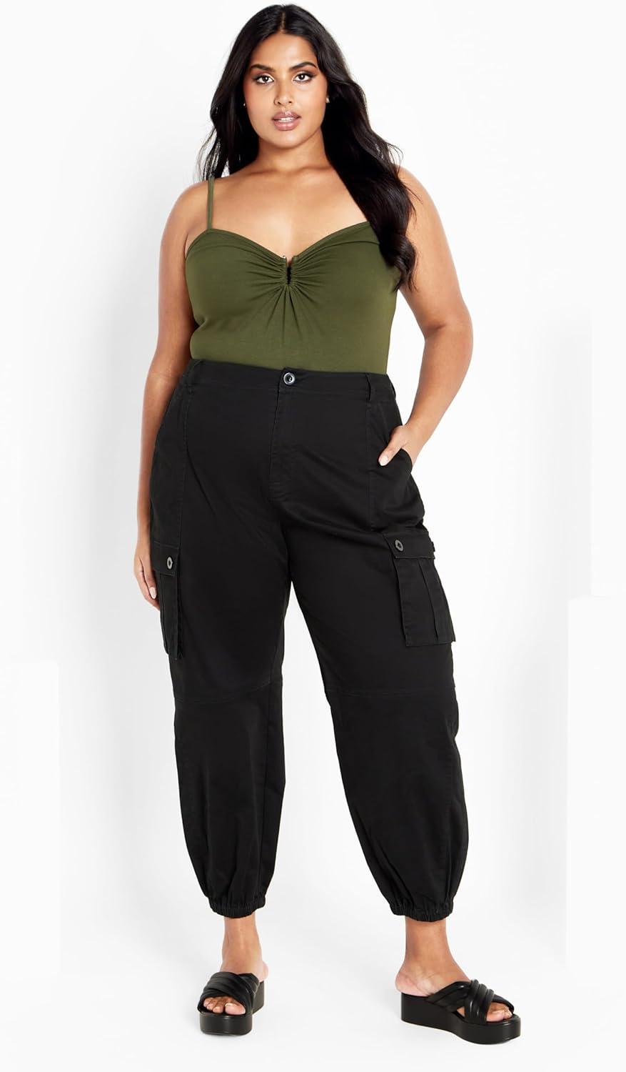 image:imageCity Chic Womens Plus Size Halo PantBlack