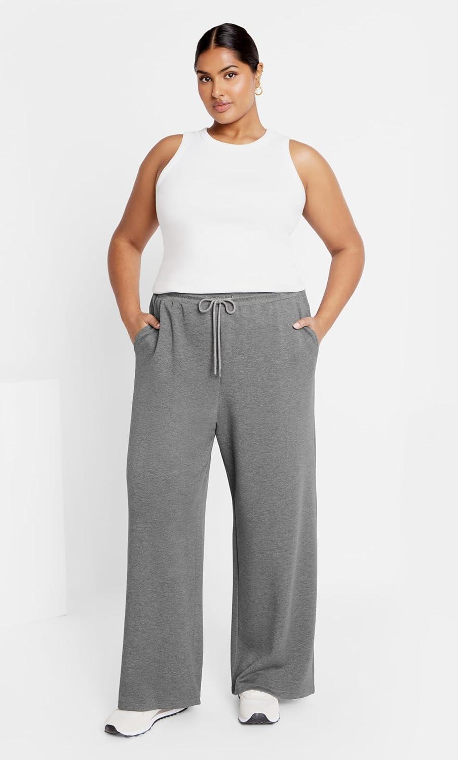 image:imageCity Chic Womens Plus Size Jogger MaeCharcoal Marle