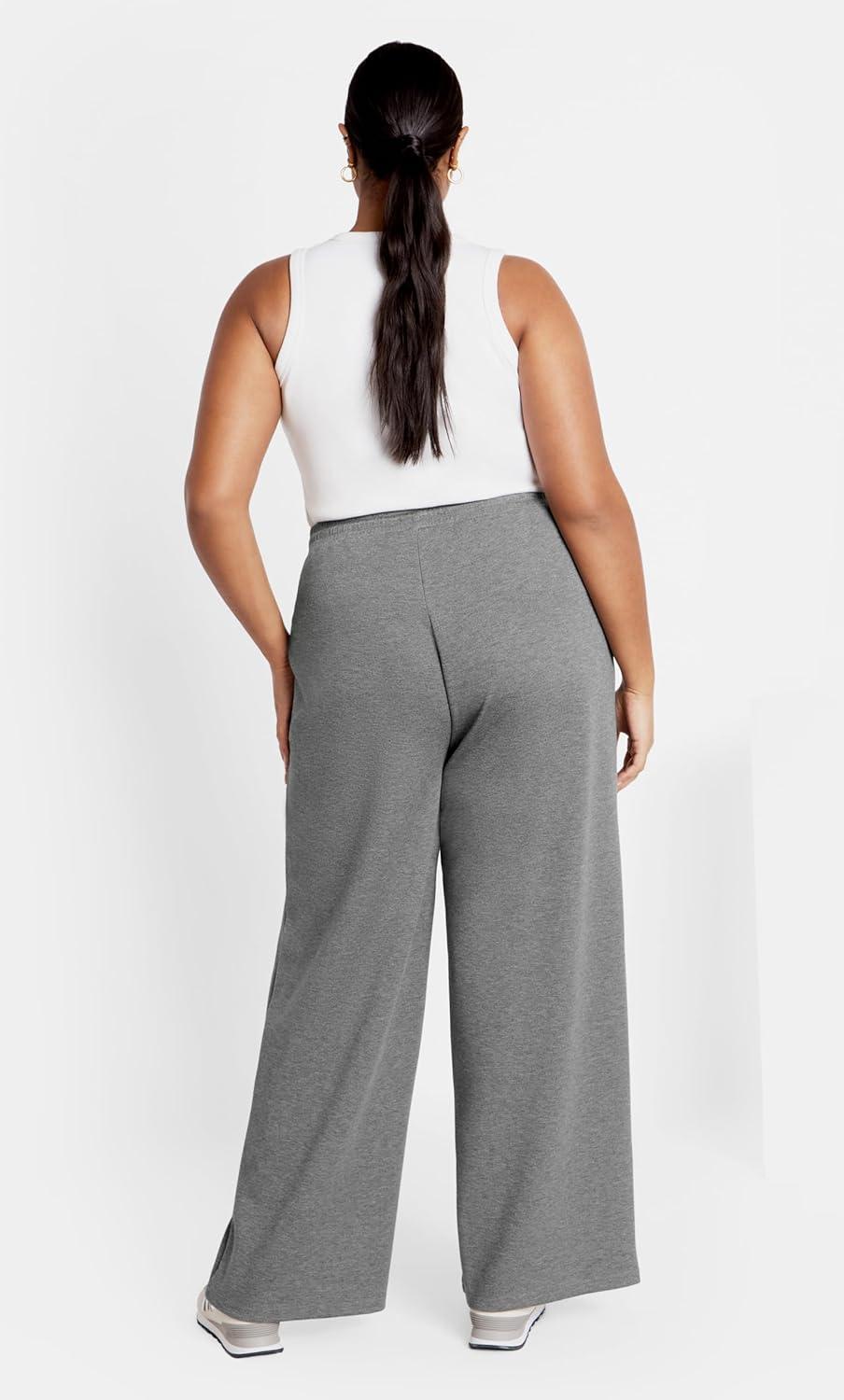 image:imageCity Chic Womens Plus Size Jogger MaeCharcoal Marle