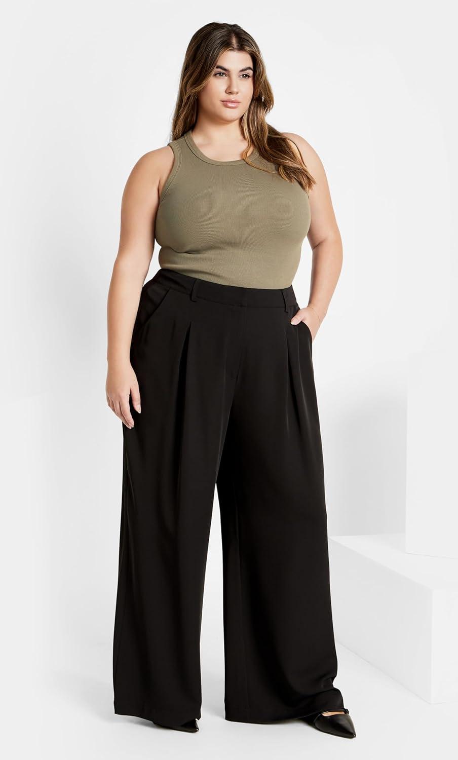 image:imageCity Chic Womens Plus Size Jordan PantBlack