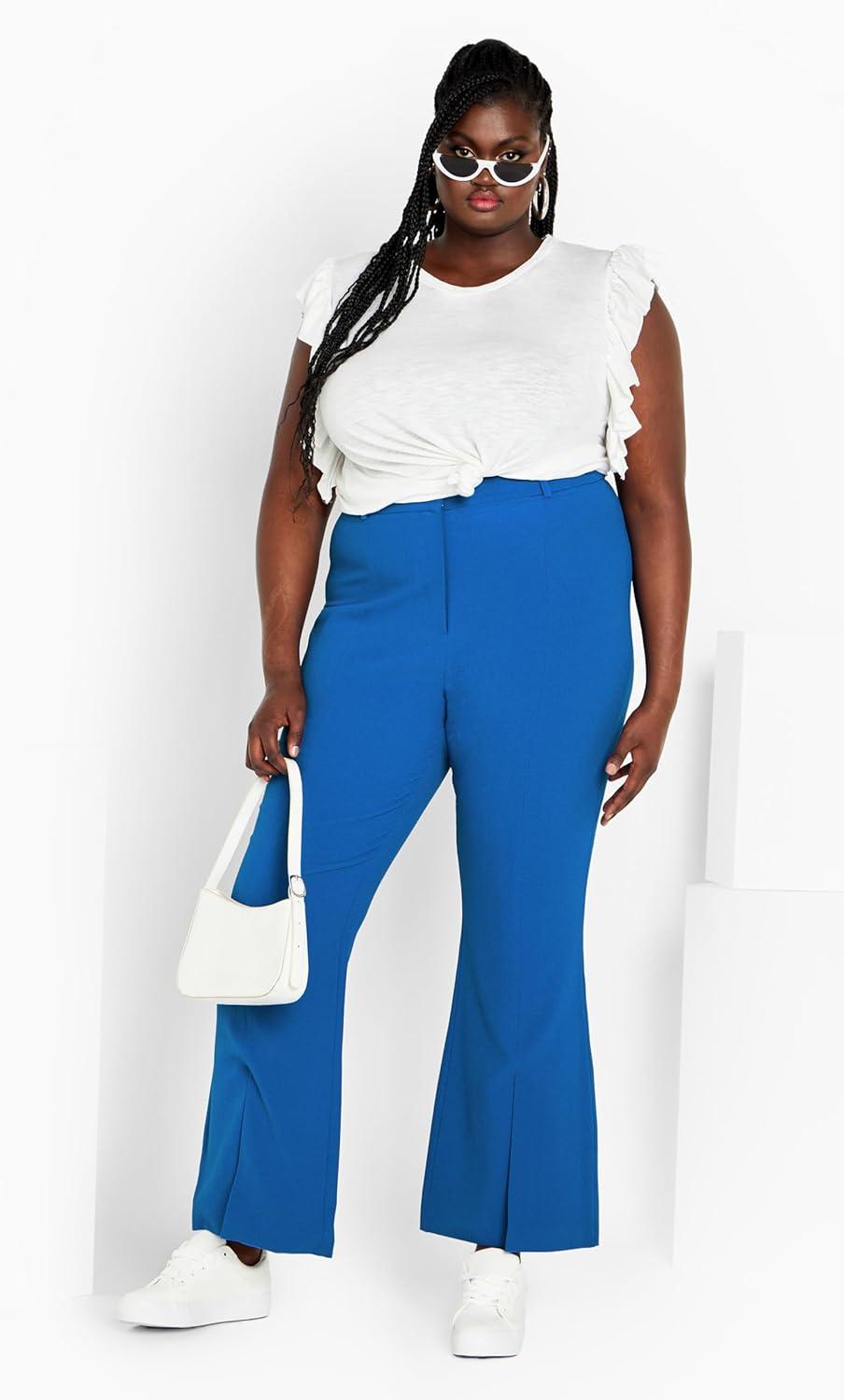 image:imageCity Chic Womens Plus Size Kiana PantSky Blue