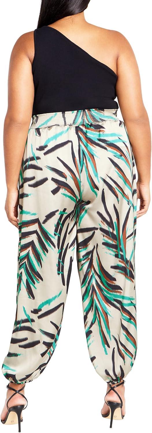image:imageCity Chic Womens Plus Size Pant AdaNeon Foliage