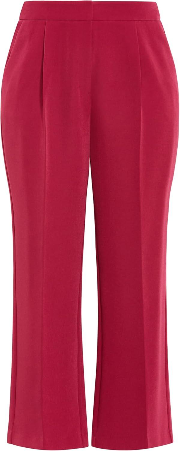 image:imageCity Chic Womens Plus Size Pant Alexis RelaxedDeep Rose