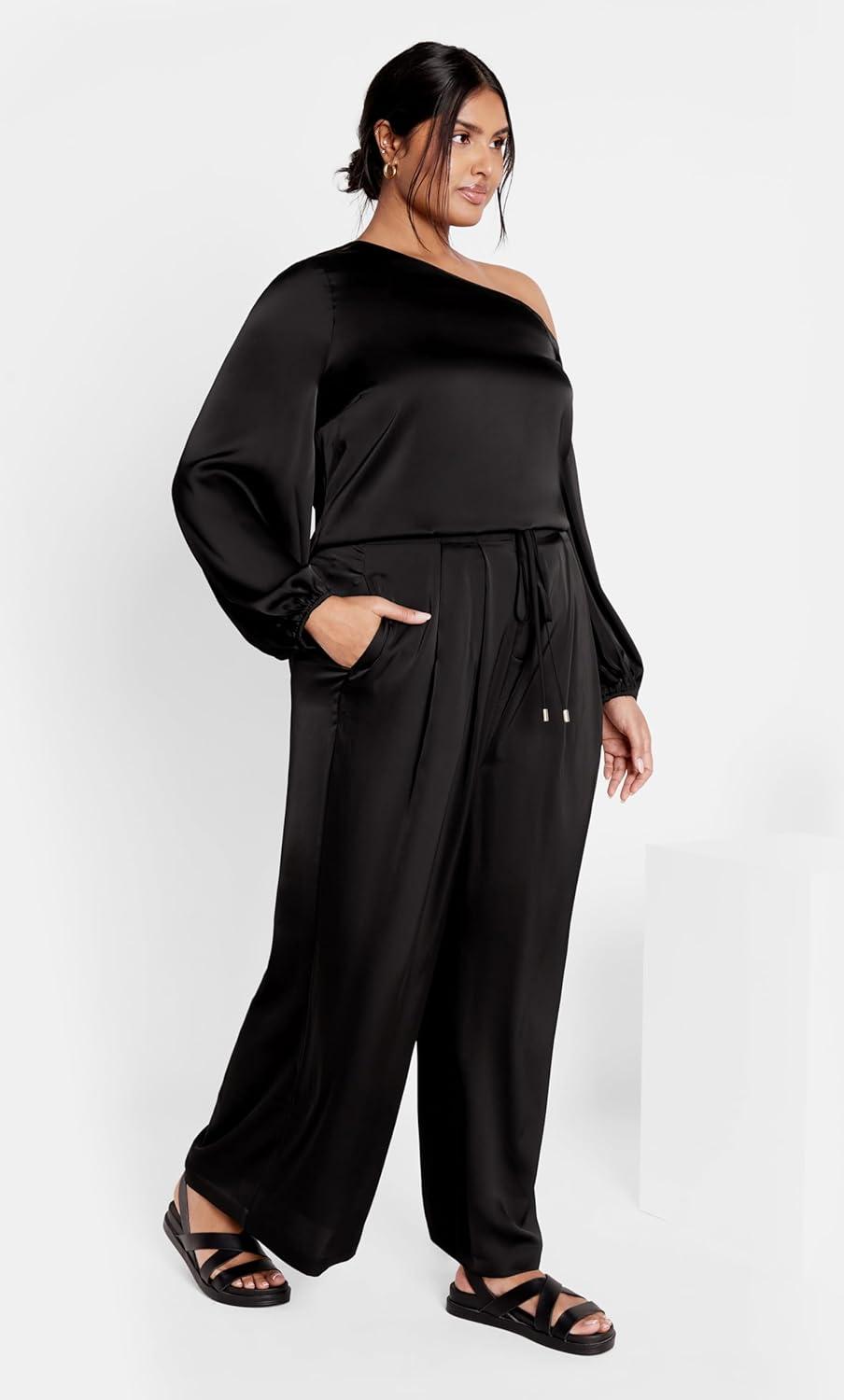 image:imageCity Chic Womens Plus Size Pant AzaleaBlack