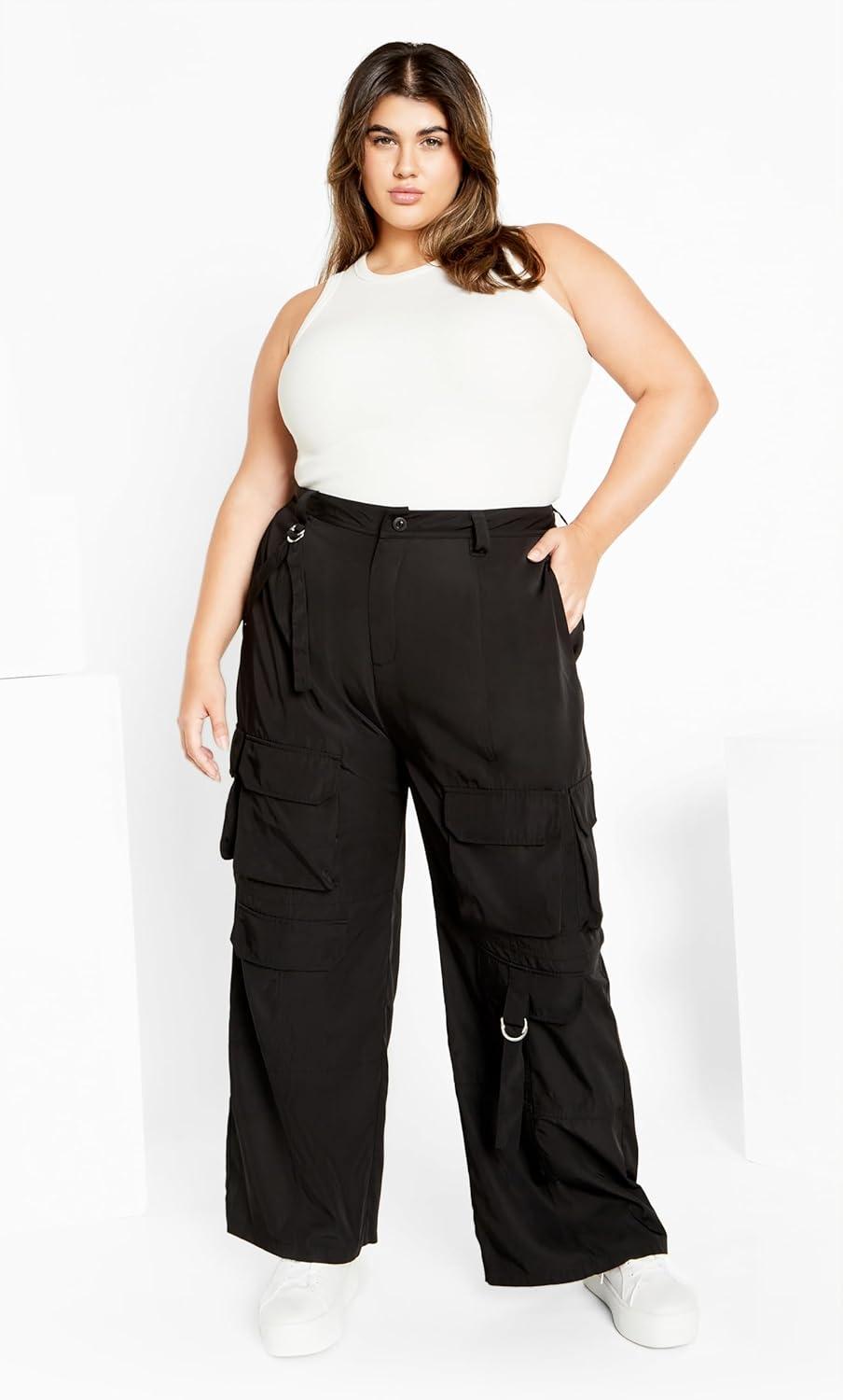 image:imageCity Chic Womens Plus Size Pant Cassie CargoBlack