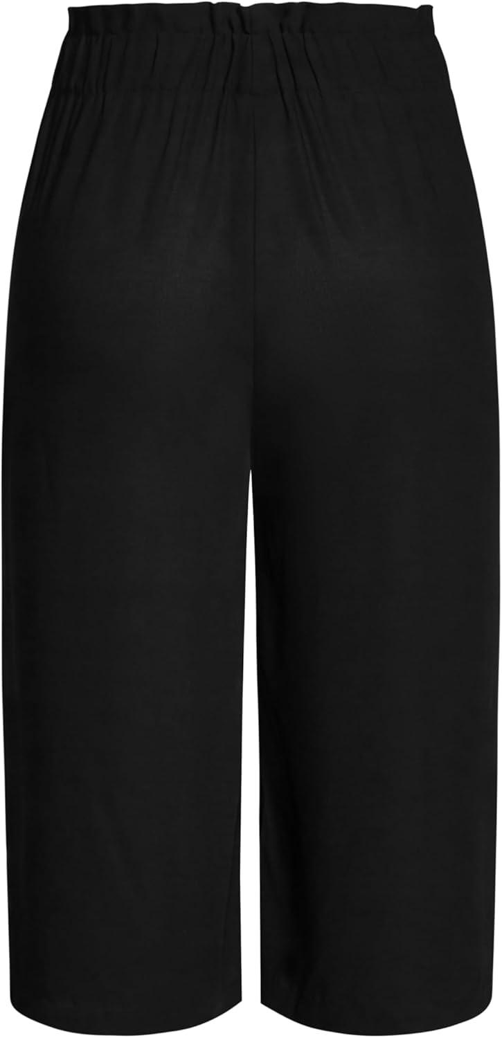 image:imageCity Chic Womens Plus Size Pant Easy CropBlack