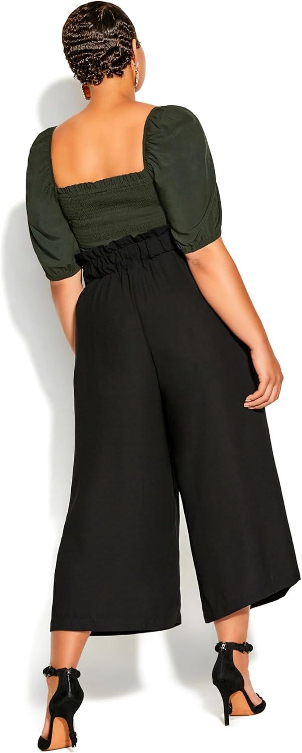 image:imageCity Chic Womens Plus Size Pant Easy CropBlack