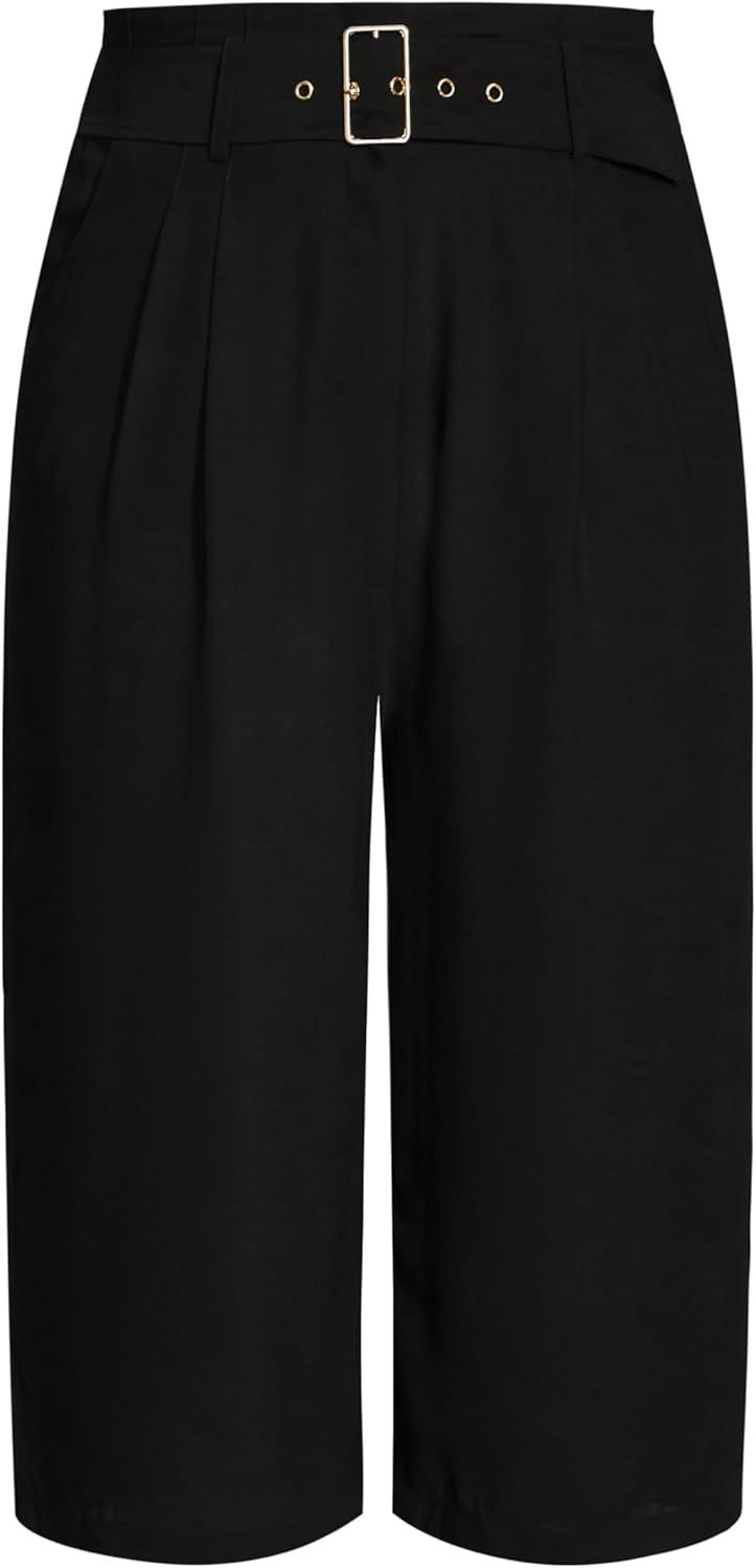 image:imageCity Chic Womens Plus Size Pant Easy CropBlack