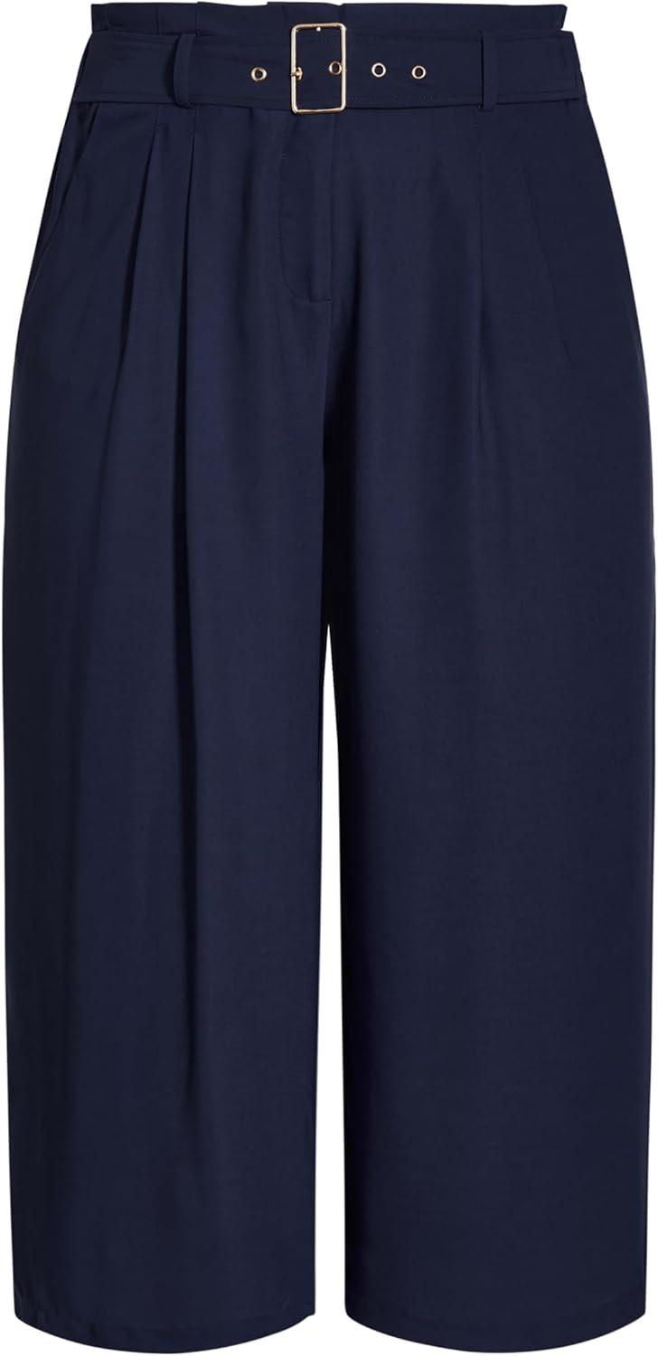 image:imageCity Chic Womens Plus Size Pant Easy CropNavy