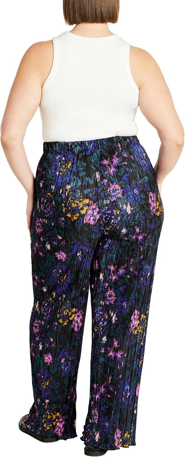 image:imageCity Chic Womens Plus Size Pant Kira PrintEtched Floral