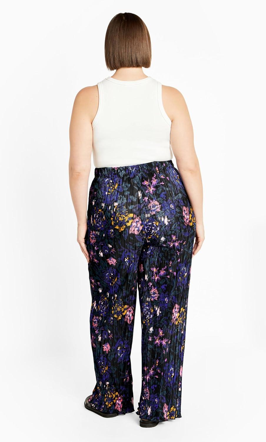 image:imageCity Chic Womens Plus Size Pant Kira PrintEtched Floral