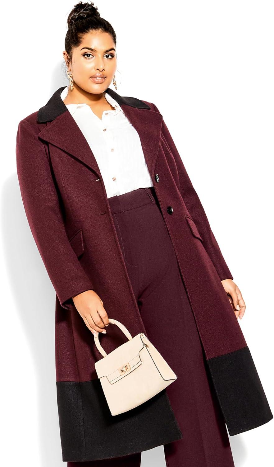 image:imageCity Chic Womens Plus Size Pant MagneticOxblood