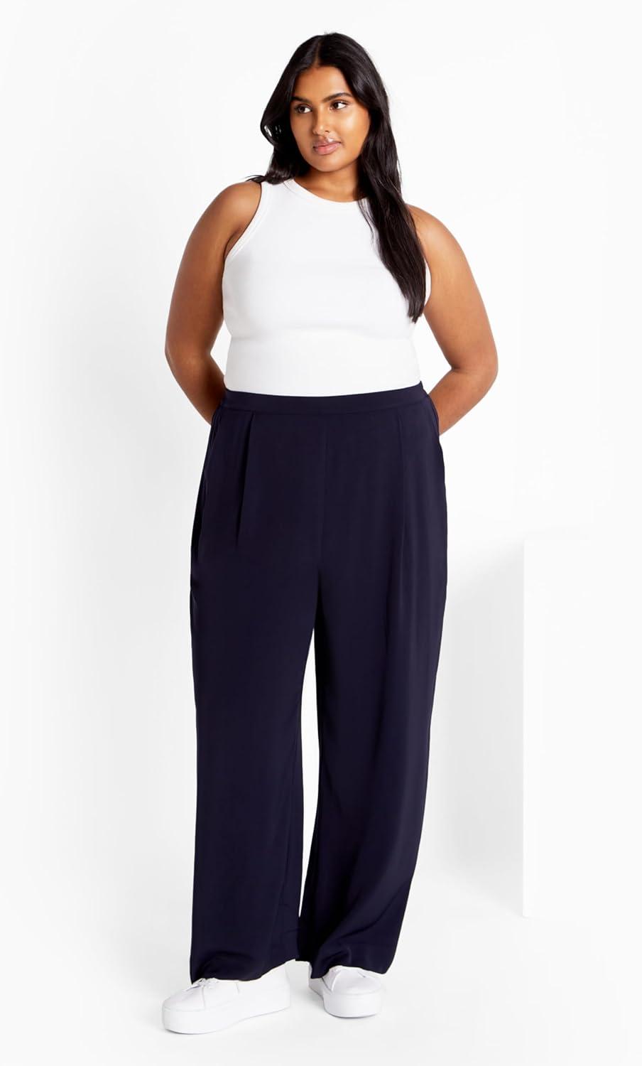 image:imageCity Chic Womens Plus Size Pant BrigittaNavy