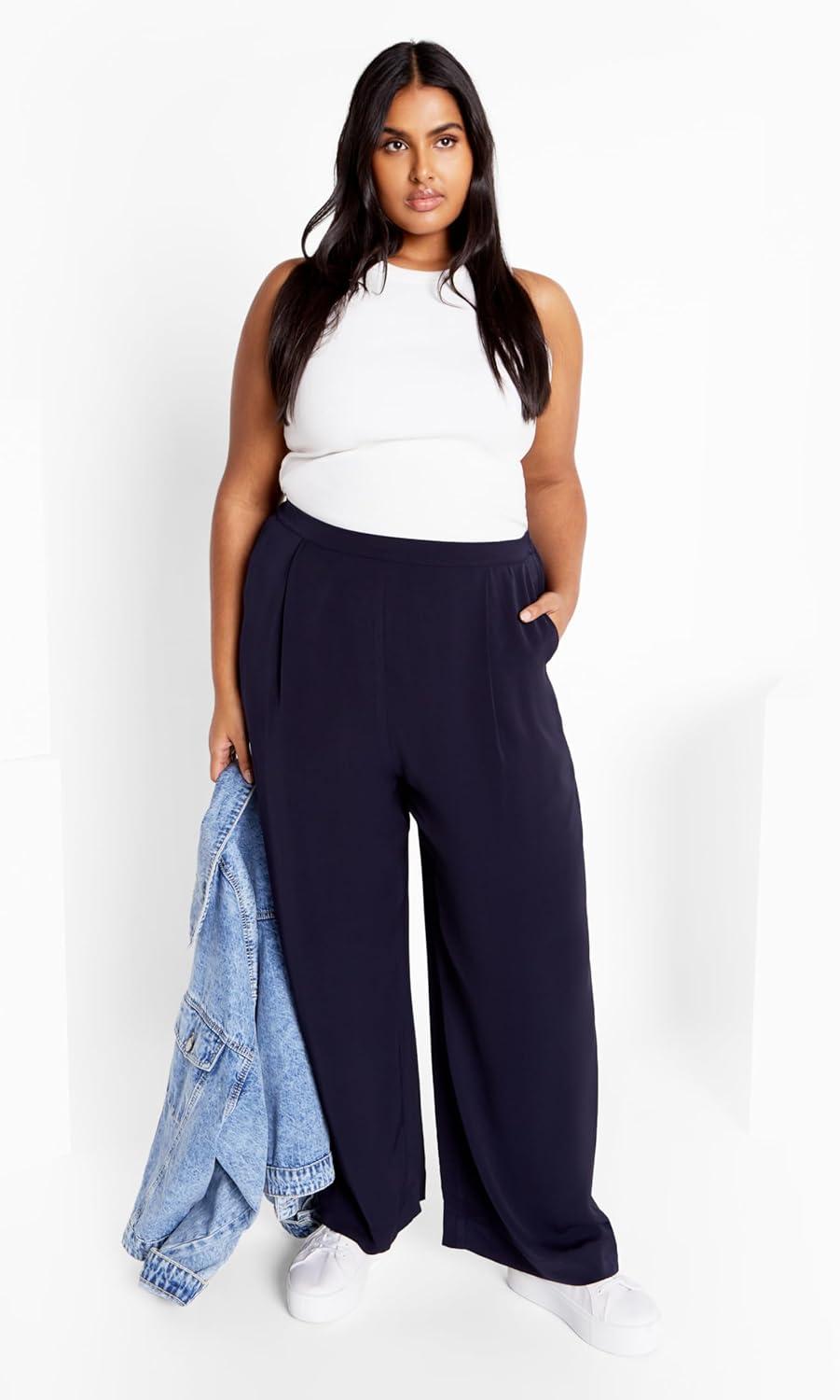 image:imageCity Chic Womens Plus Size Pant BrigittaNavy