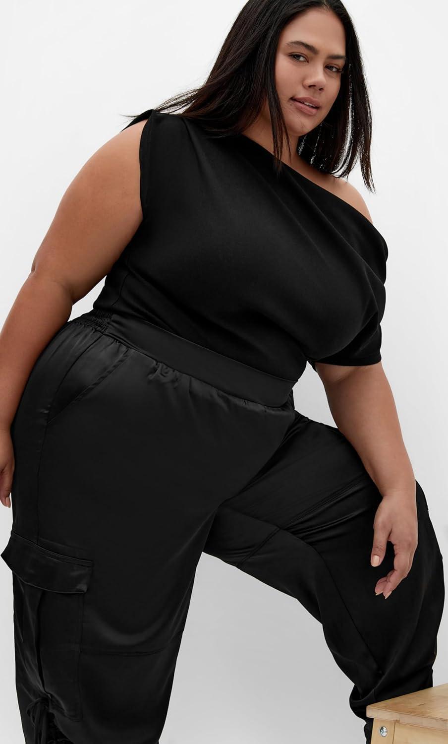 image:imageCity Chic Womens Plus Size Pant Cargo CastleBlack