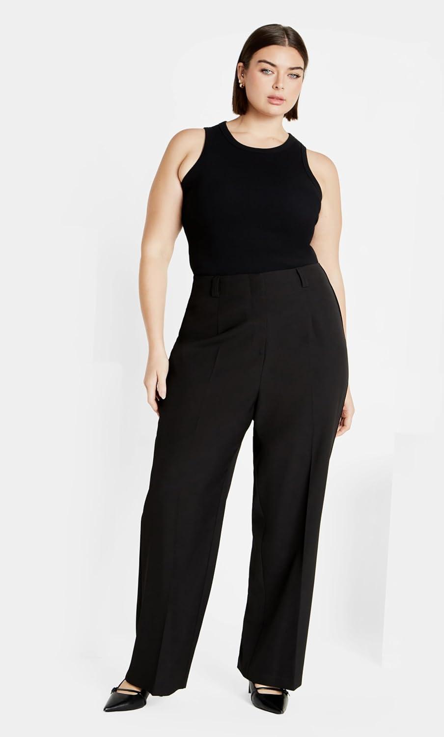 image:imageCity Chic Womens Plus Size Yasmine PantBlack