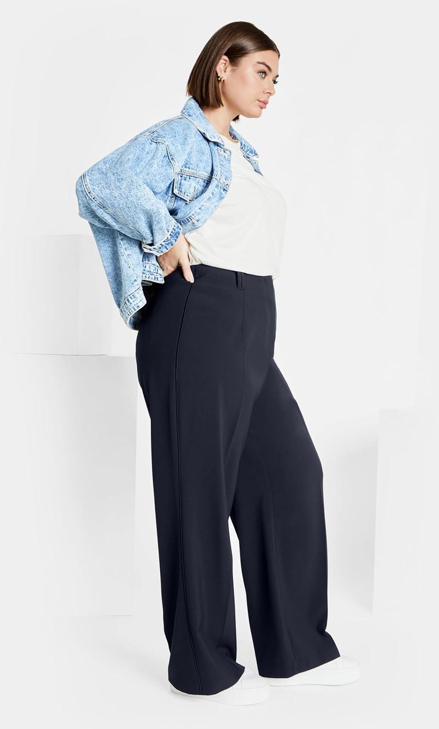 image:imageCity Chic Womens Plus Size Yasmine PantNavy