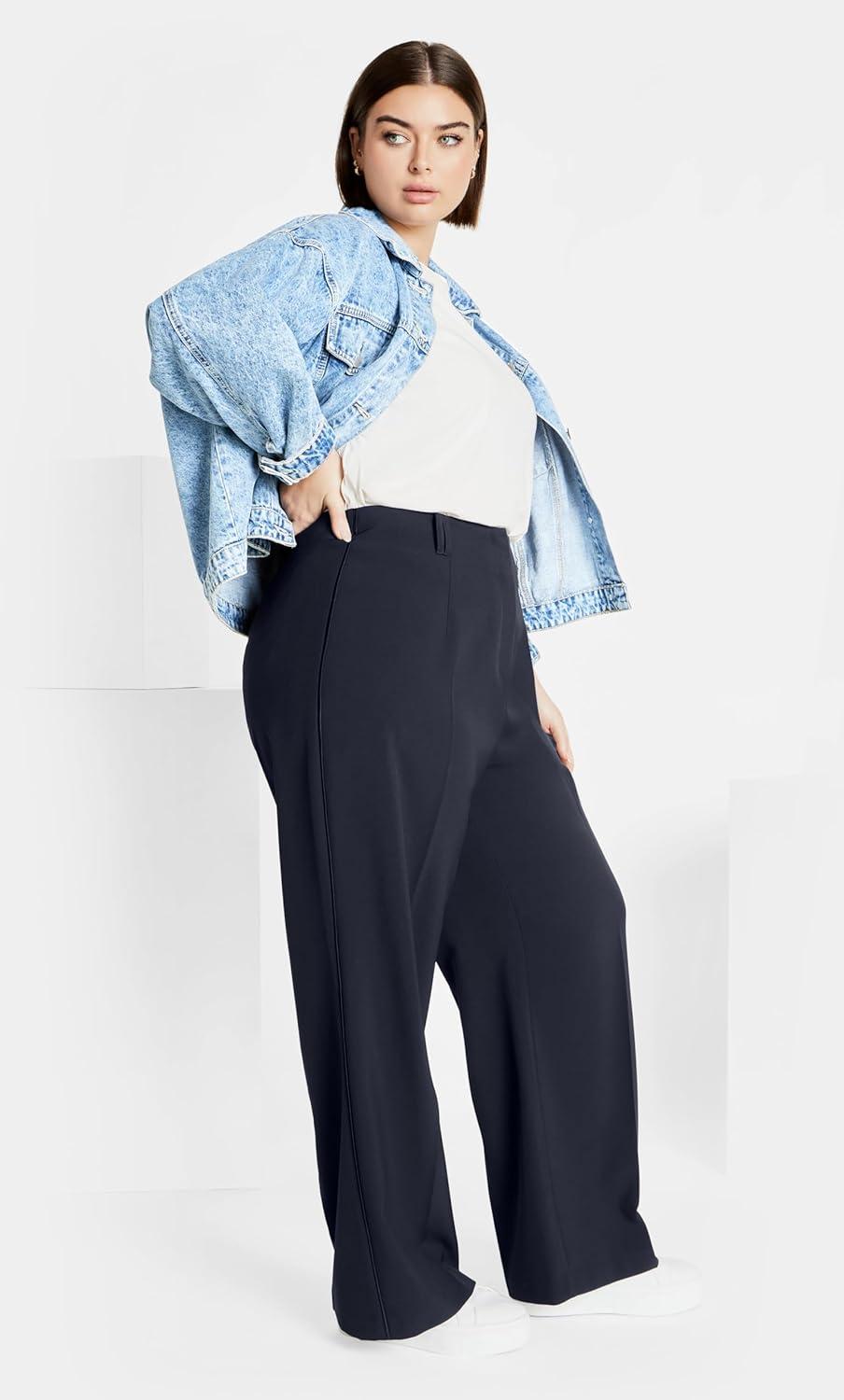 image:imageCity Chic Womens Plus Size Yasmine PantNavy