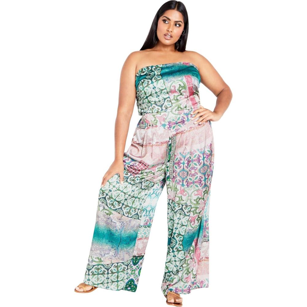 image:imageCITY CHIC Plus Size Pants Paisley Summer Pant