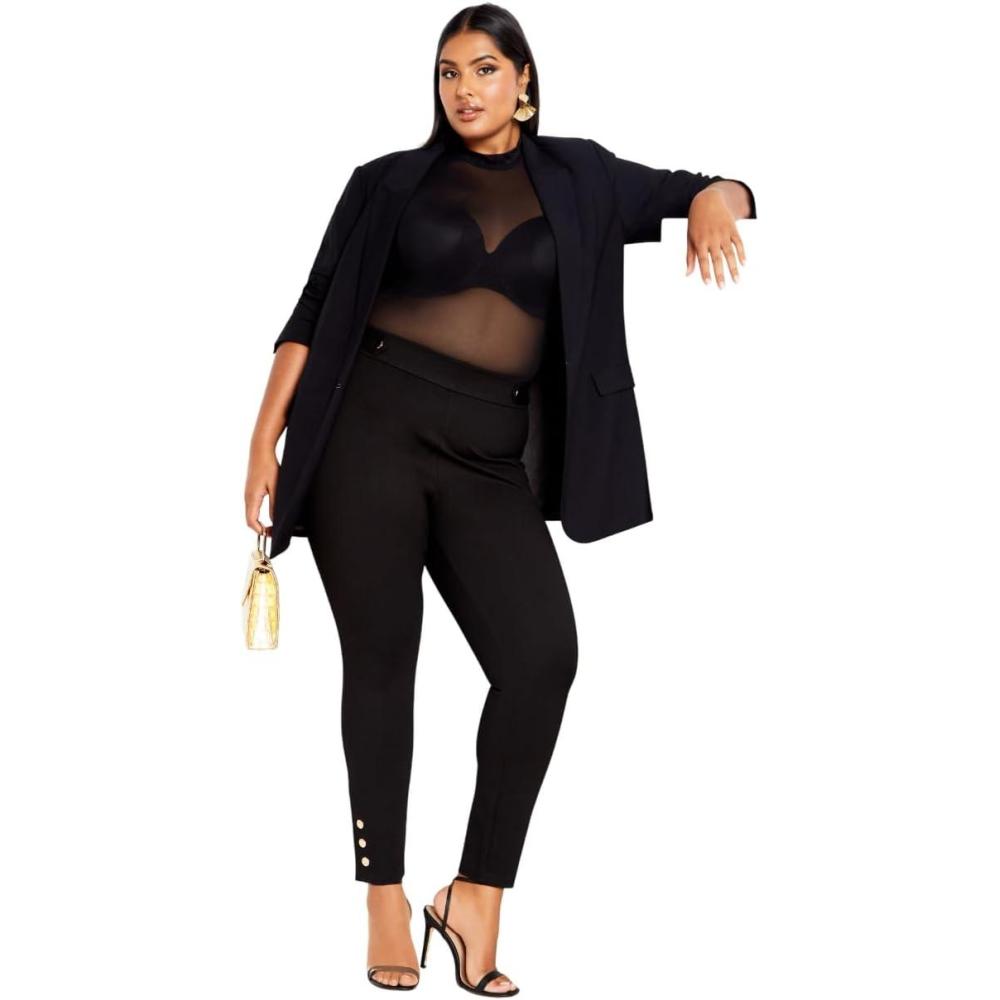 image:imageCity Chic Womens Plus Size Pant Party FeverBlack