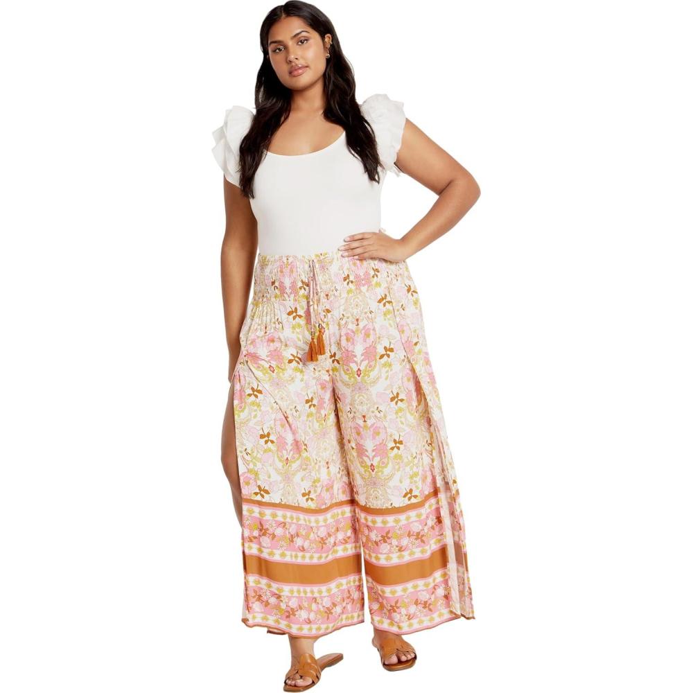 image:imageCity Chic Womens Plus Size Sky PantIvory Free Spirit