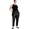 image:imageCity Chic Plus Size Pants Iliana Faux Leather PantBlack