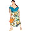 image:imageCity Chic Plus Size Print Details Pants  BlueSummer Escape