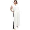 image:imageCity Chic Womens Plus Size Pant  Lilia LinedIvoryNavy Stripe
