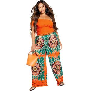 CITY CHIC Plus Size Pants, Retro Summer Pant