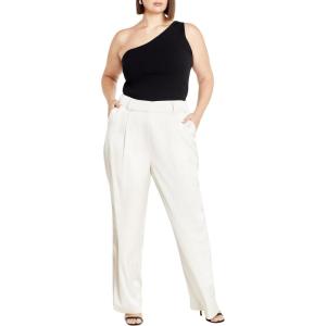 City Chic Plus Size Pants, Rylie Pant(Oat)