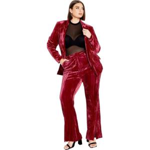 City Chic Plus Size Pants..(Cabernet)