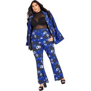 City Chic Women’s Apparel Women’s CITYCHIC Plus Size Pant Kiara PRT, Moonlit